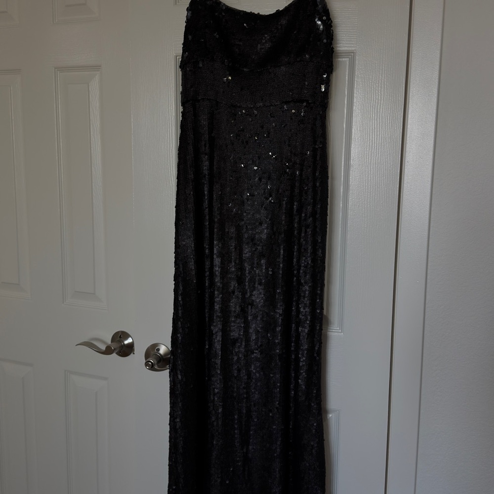 BCBG Max Azria “Gisselle” Black Sequin Gown | Size S | NWT | Vintage 2016 Era